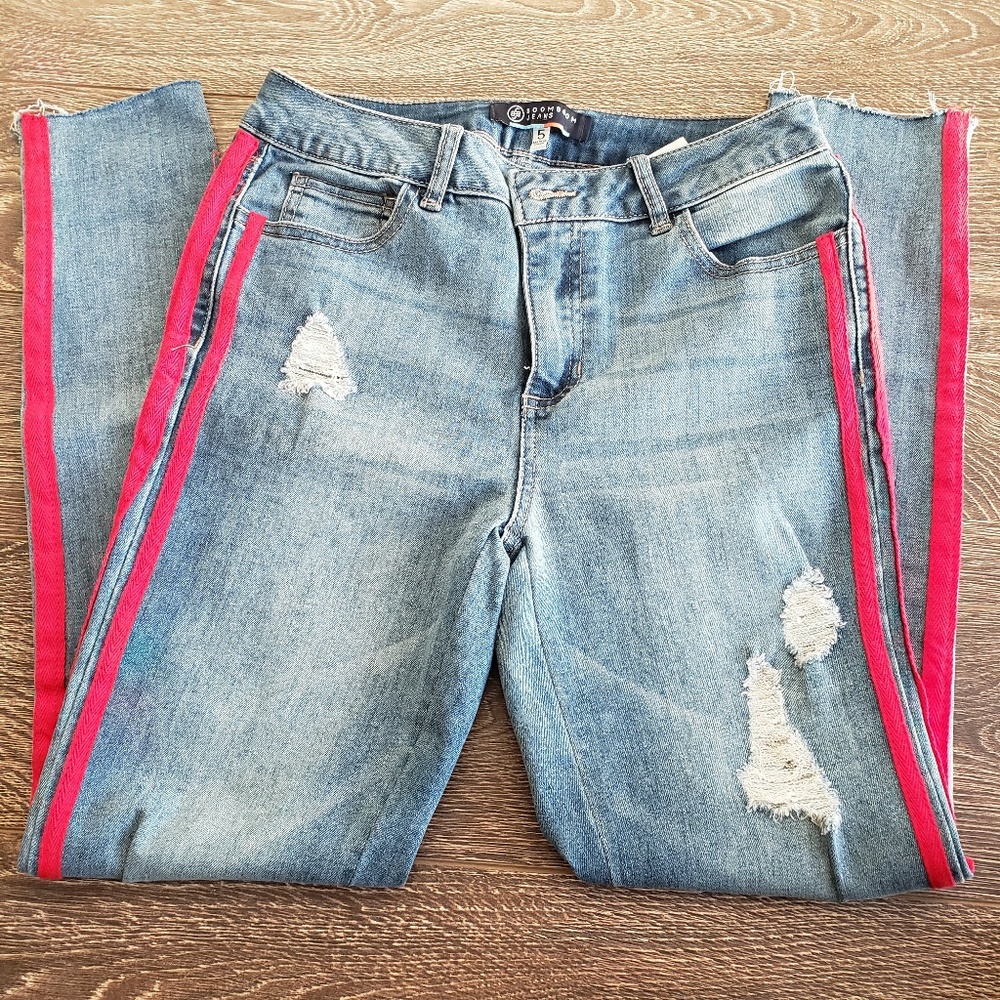 Fashion Nova Striped Jeans